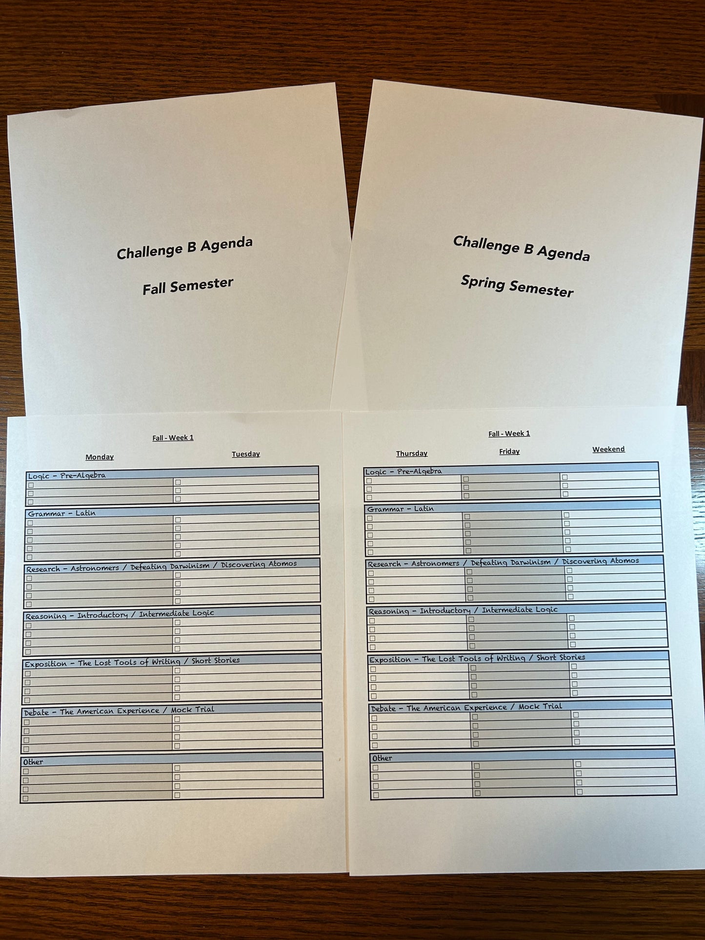 4.2 Challenge B Agenda - WEDNESDAY Community Day